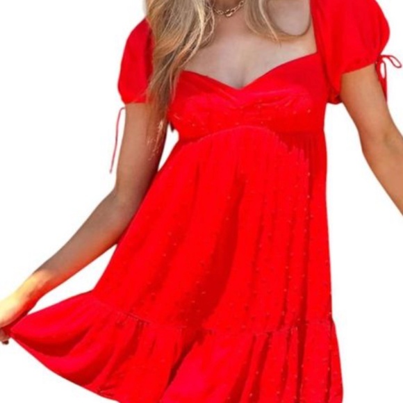 SKY TO MOON Red Mini Dress Size M -NWT - Picture 1 of 7